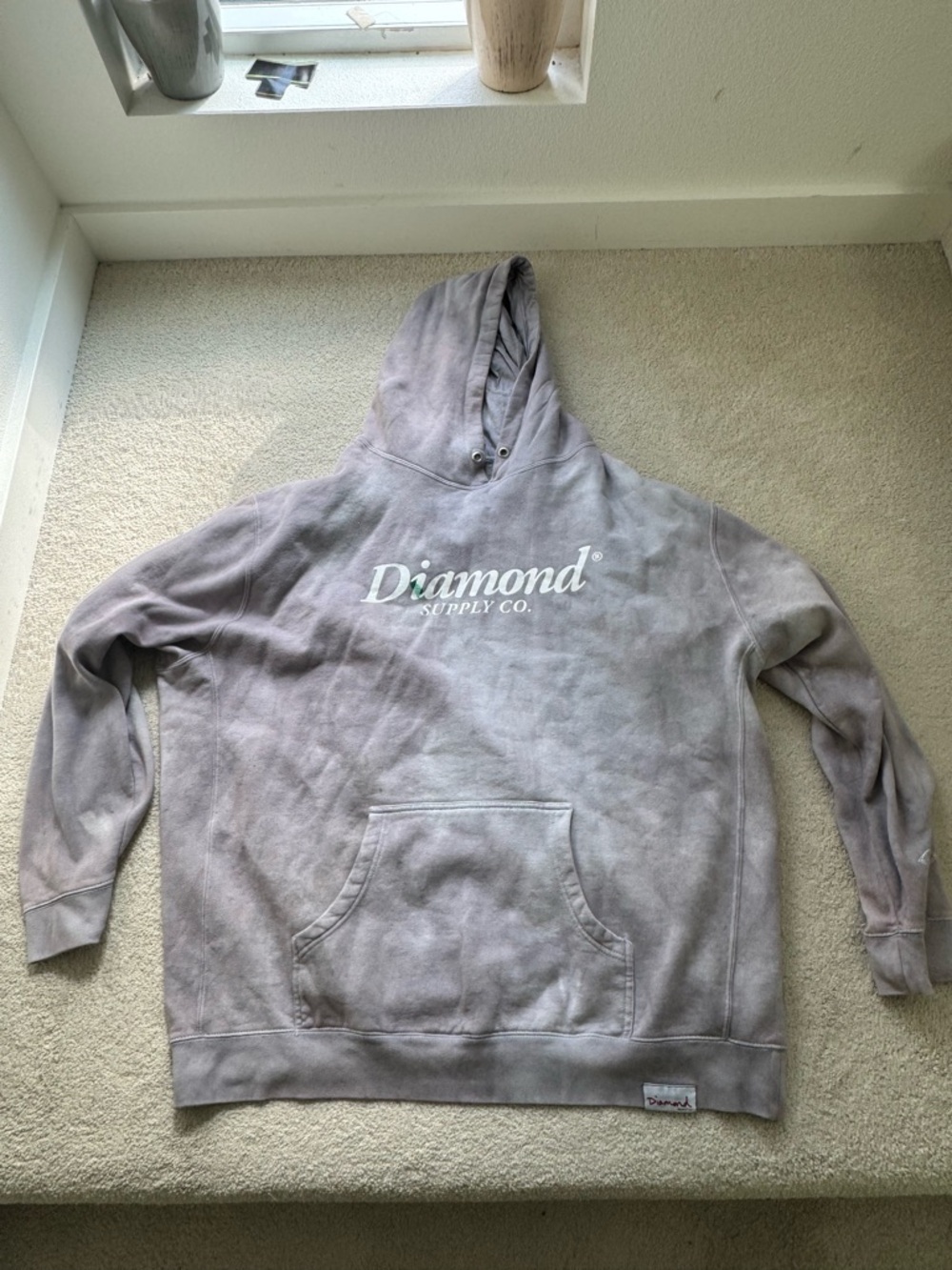 Diamond Supply Co. Hoodie in Faded Lavender